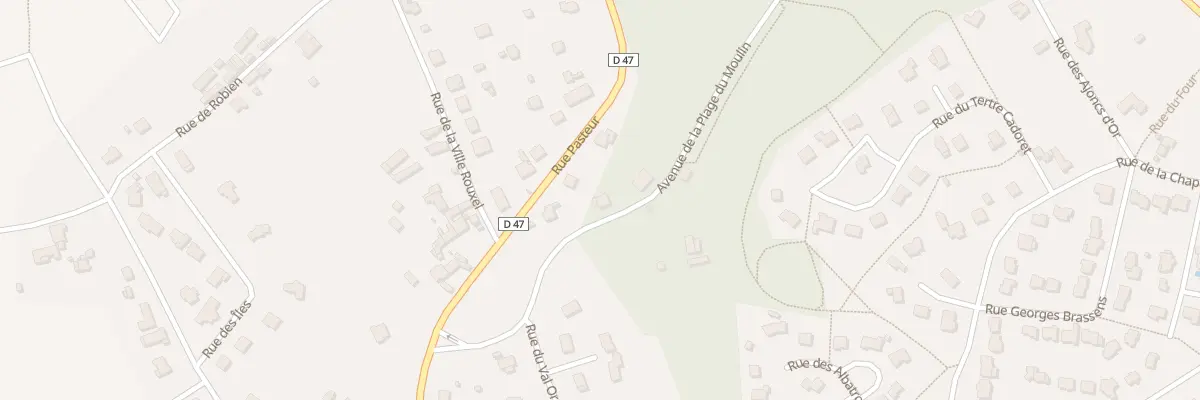 Plan du 1 Av de la Plage du Moulin à Binic-Étables-sur-Mer