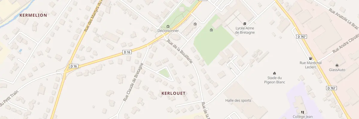 Plan du 8 Rue de la Bouillerie à Locminé