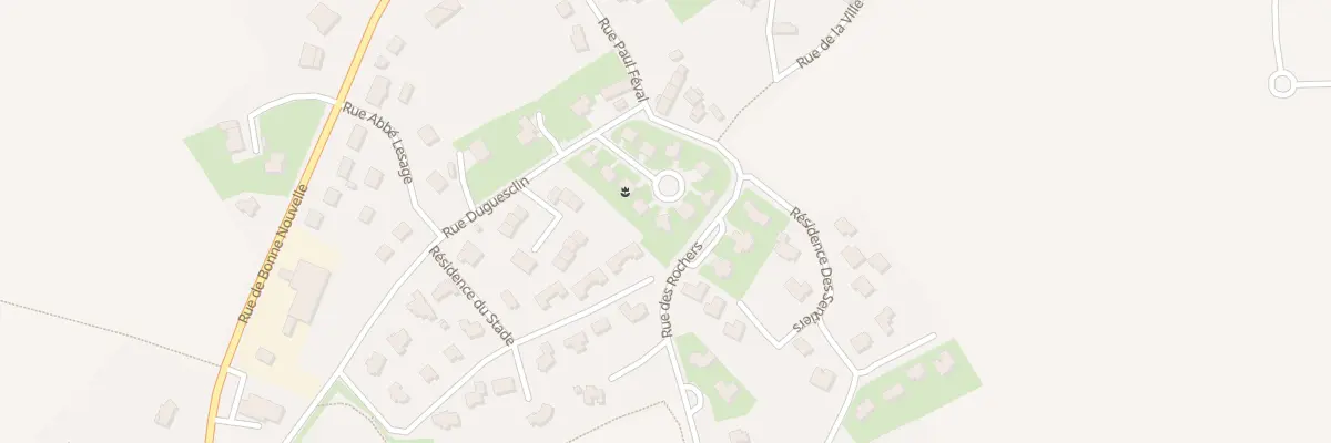 Plan du 5 Rue Glais Bizoin à Uzel