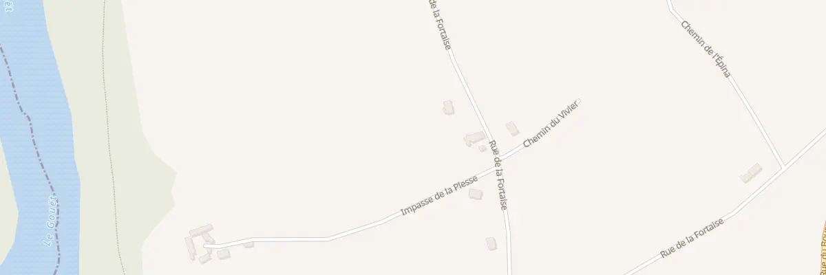 Plan du 9001 Rue de la Fortaise à Ploufragan