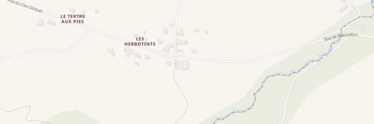 Plan du 20 Les Herbotints à Trémuson