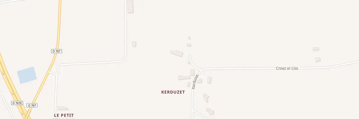 Plan du 2 Kerduzet à Moréac