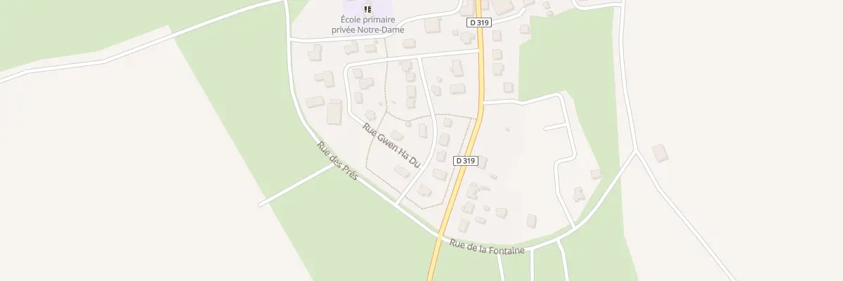 Plan du 11 Rue Gwen-Ha-du à Kerfourn