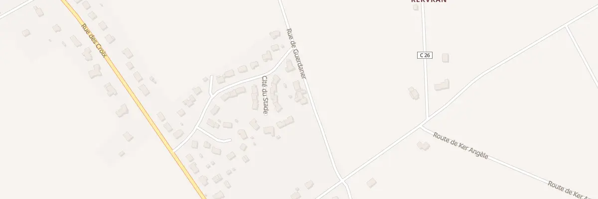 Plan du 13 Rue de Guerdaner à Kerfourn