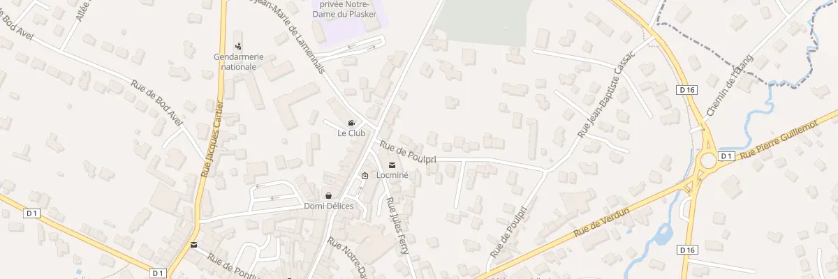 Plan du 7 Rue de Poulpri à Locminé