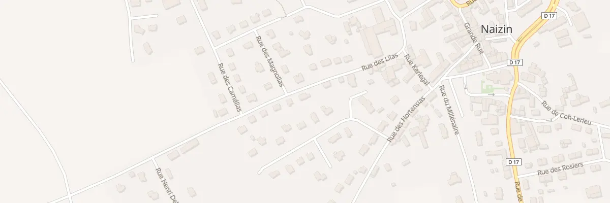 Plan du 13 Rue des Lilas à Évellys