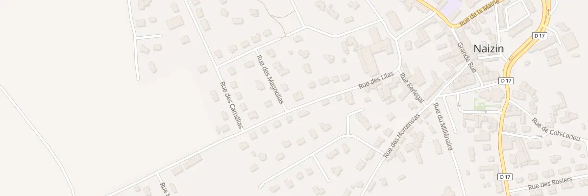 Plan du 12 Rue des Lilas à Évellys