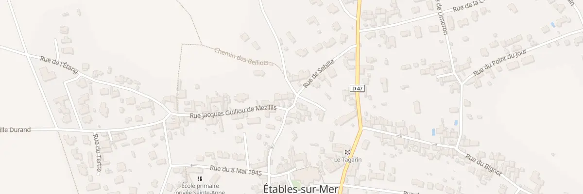 Plan du 2 Rue Guillou de Mézillis à Binic-Étables-sur-Mer