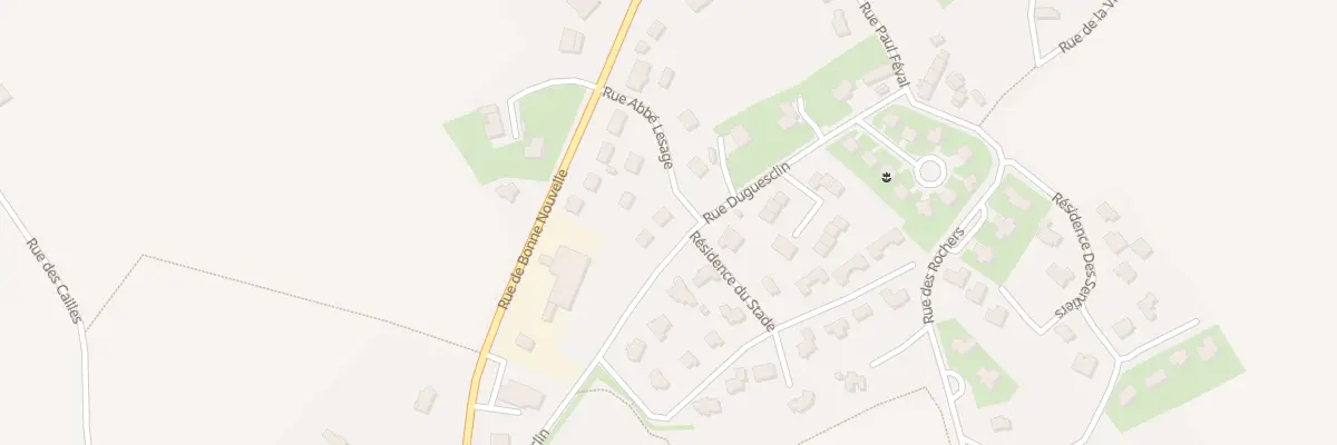 Plan du 4 Rue Duguesclin à Uzel