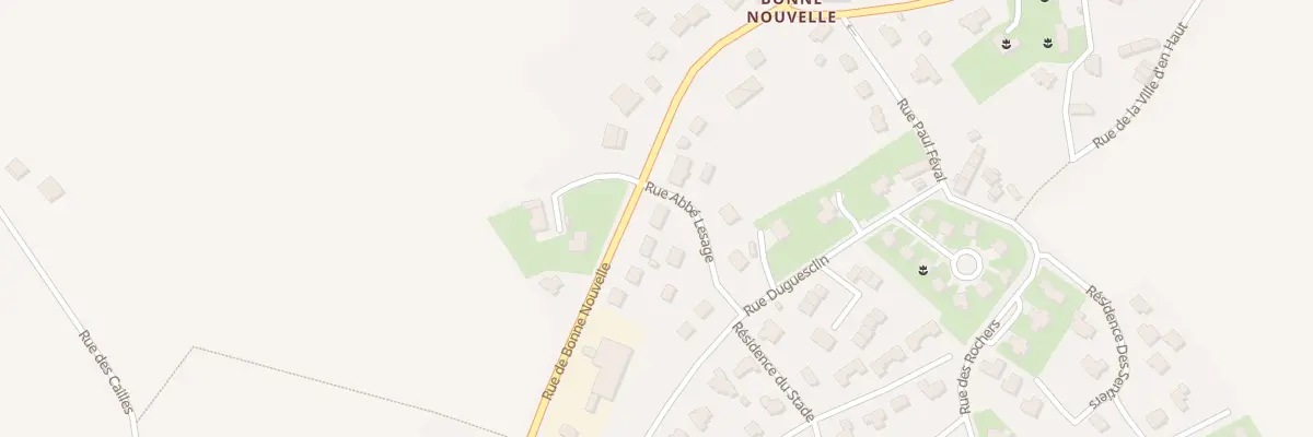 Plan du 15 Rue Bonne Nouvelle à Uzel