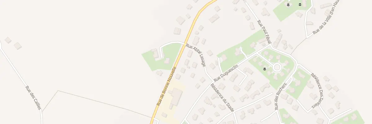 Plan du 13 Rue Bonne Nouvelle à Uzel
