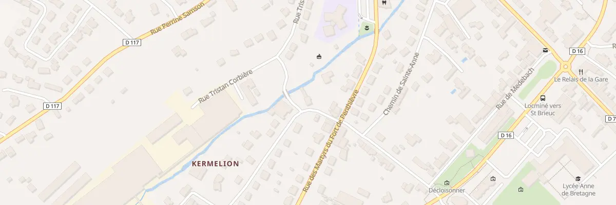 Plan du 2 Rue de Kermélion à Locminé