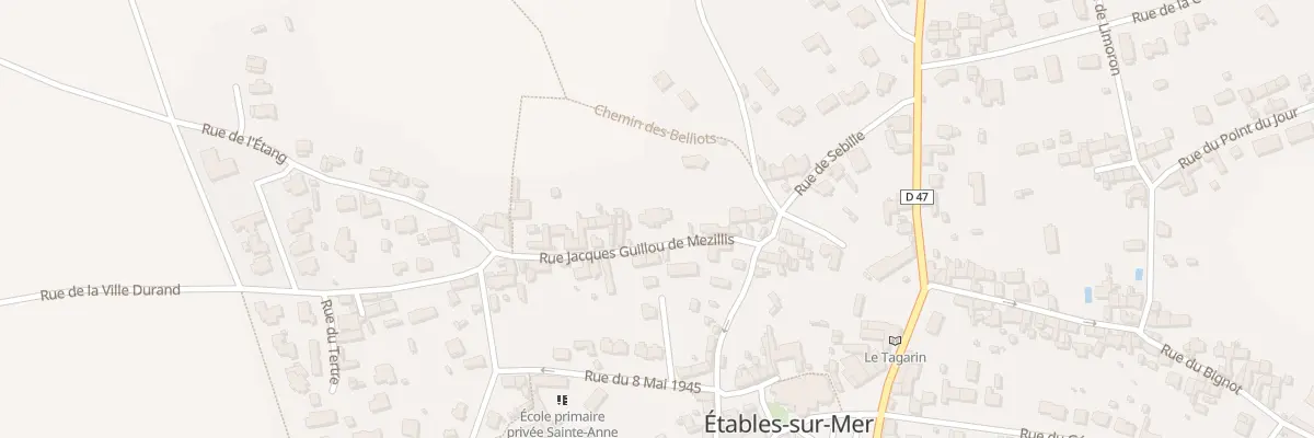 Plan du 10 Rue Guillou de Mézillis à Binic-Étables-sur-Mer