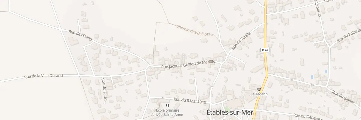 Plan du 14 Rue Guillou de Mézillis à Binic-Étables-sur-Mer