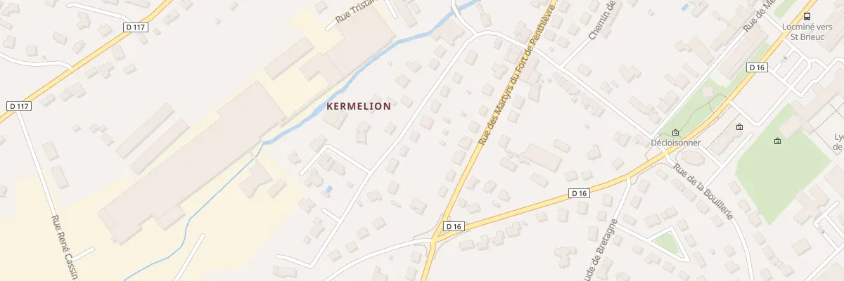 Plan du 13 Rue de Kermélion à Locminé