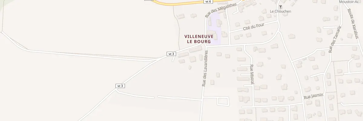 Plan du 5395 La Villeneuve à Moustoir-Ac