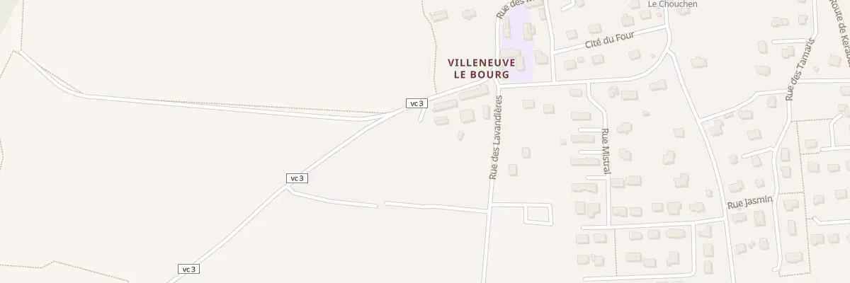 Plan du 5 Rue de la Villeneuve à Moustoir-Ac
