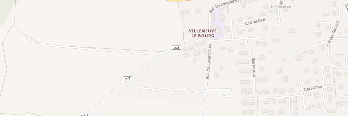 Plan du 9 Rue de la Villeneuve à Moustoir-Ac