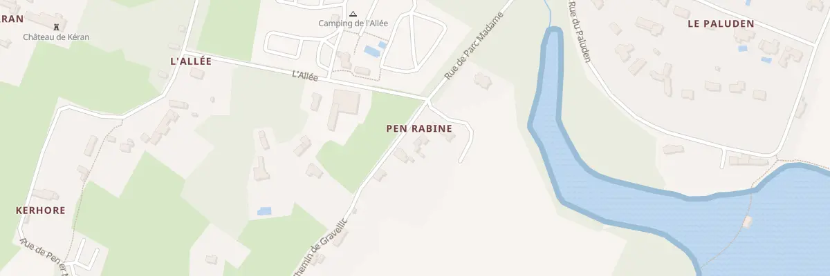 Plan du 1 Che de Pen Rabine à Arradon