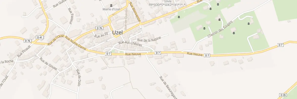 Plan du 20 Rue Neuve à Uzel