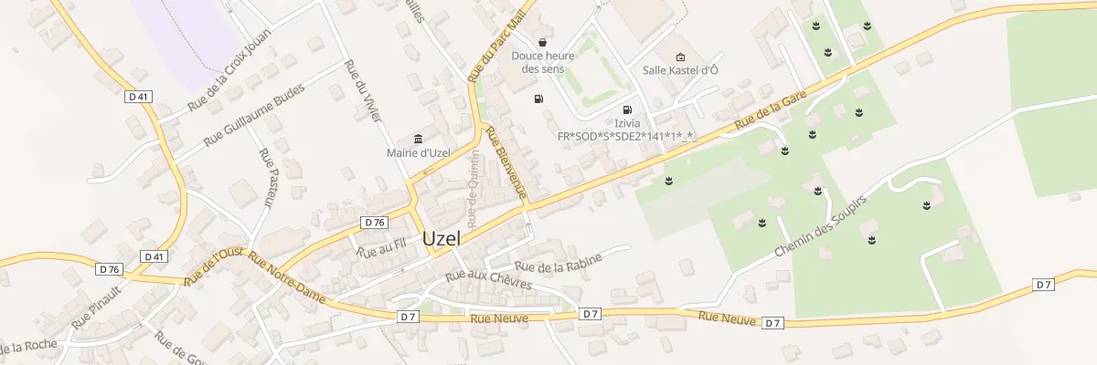 Plan du 1 Rue Bienvenue à Uzel