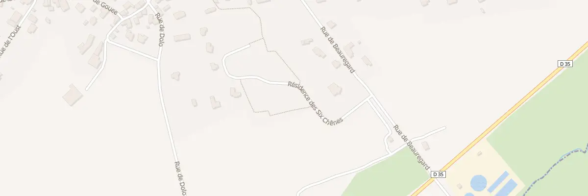 Plan du 1 Res des Six Chenes à Uzel