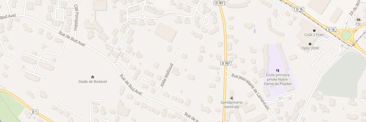 Plan du 6 All Malliaud à Locminé
