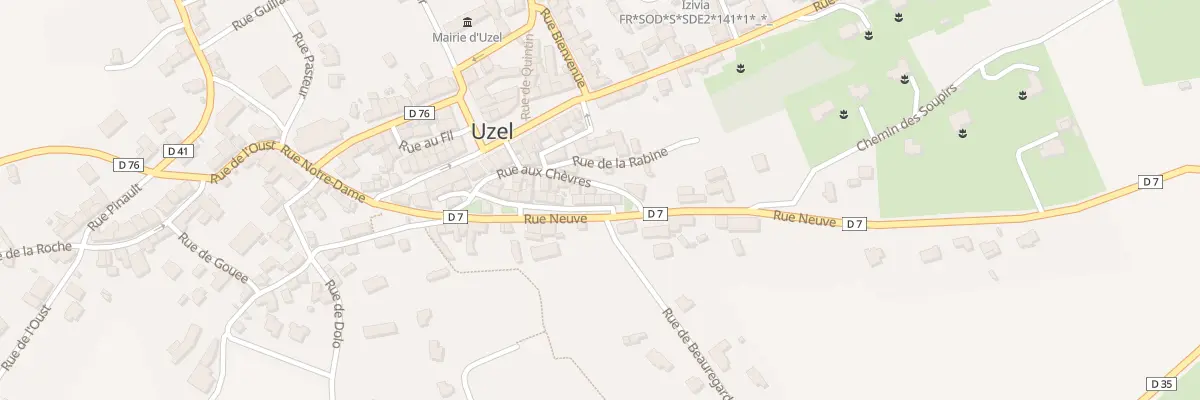 Plan du 16 Rue Neuve à Uzel