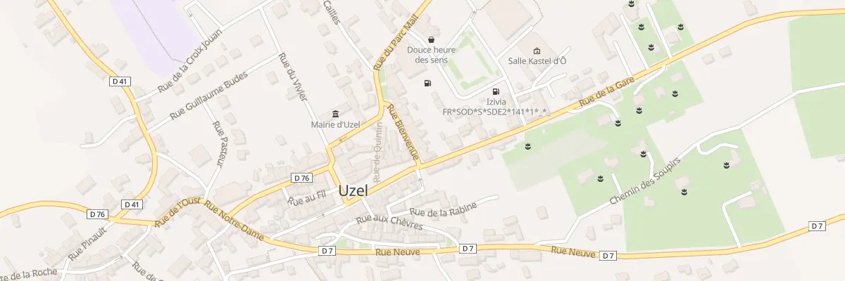 Plan du 3 Rue Bienvenue à Uzel