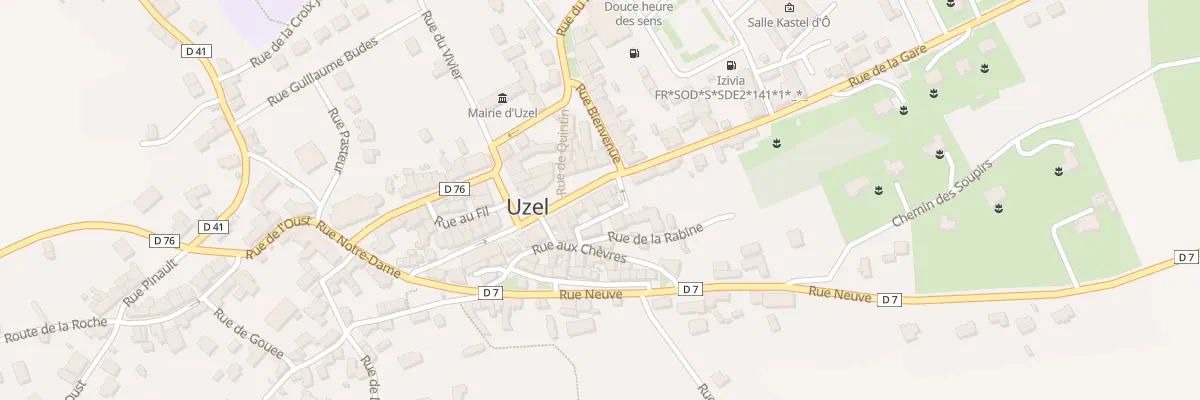 Plan du 11 Pl du Martray à Uzel