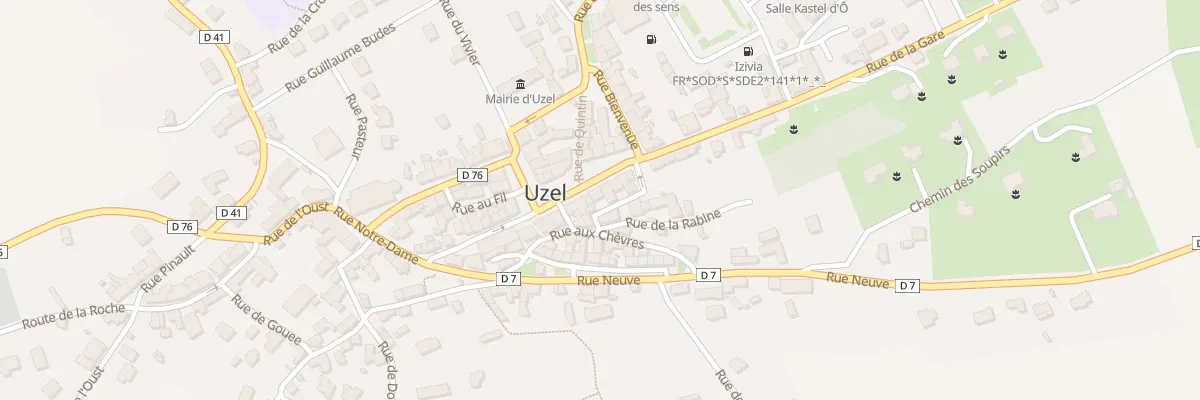 Plan du 8 Pl du Martray à Uzel