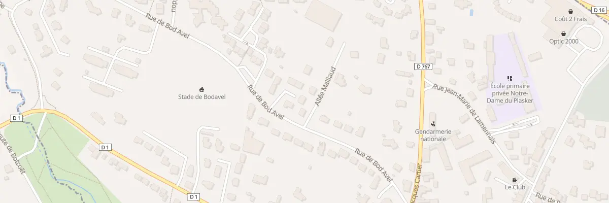Plan du 3 All Malliaud à Locminé