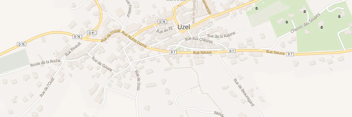 Plan du 3 Rue Neuve à Uzel