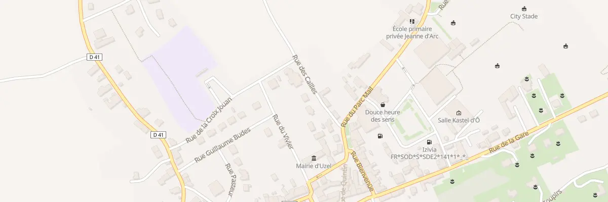 Plan du 6 Rue des Cailles à Uzel
