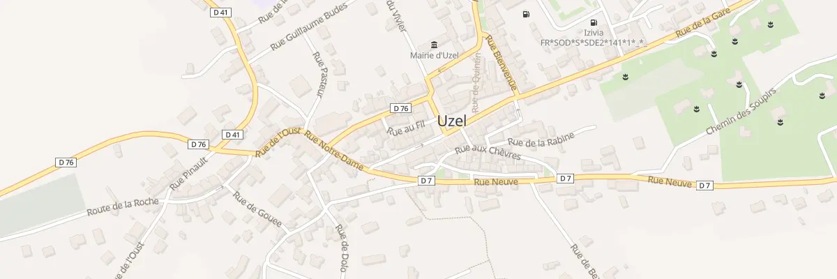 Plan du 10 Rue du Pavillon à Uzel