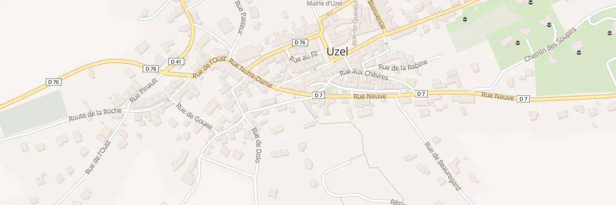 Plan du 2 Rue de Gouee à Uzel