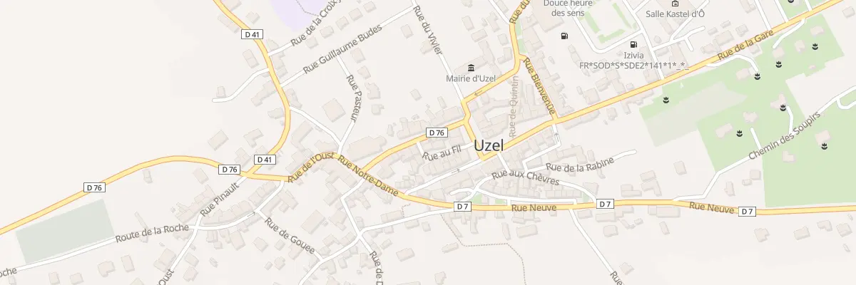 Plan du 9 Rue de l’Eglise à Uzel