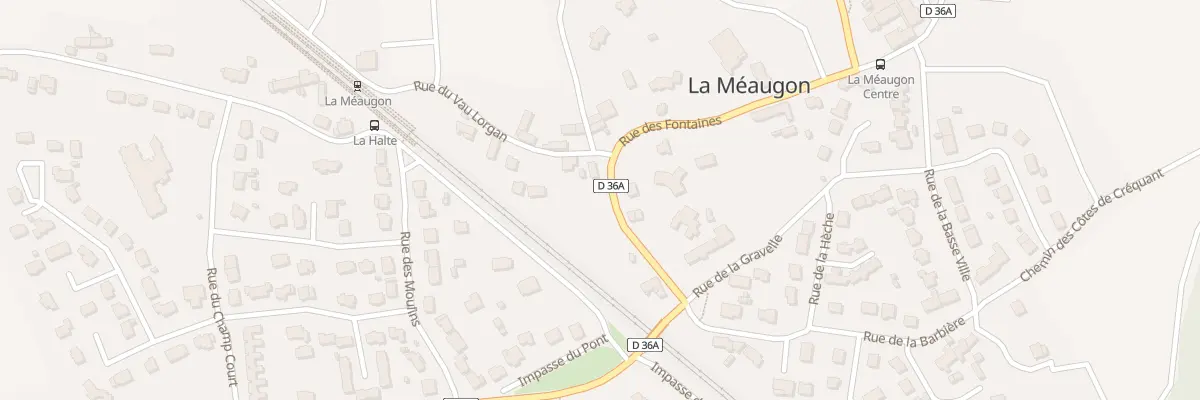 Plan du 4 Rue de la Martinière à La Méaugon