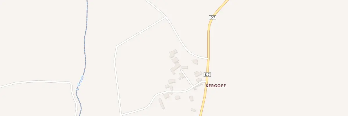 Plan du 38 Kergoff à Trévé
