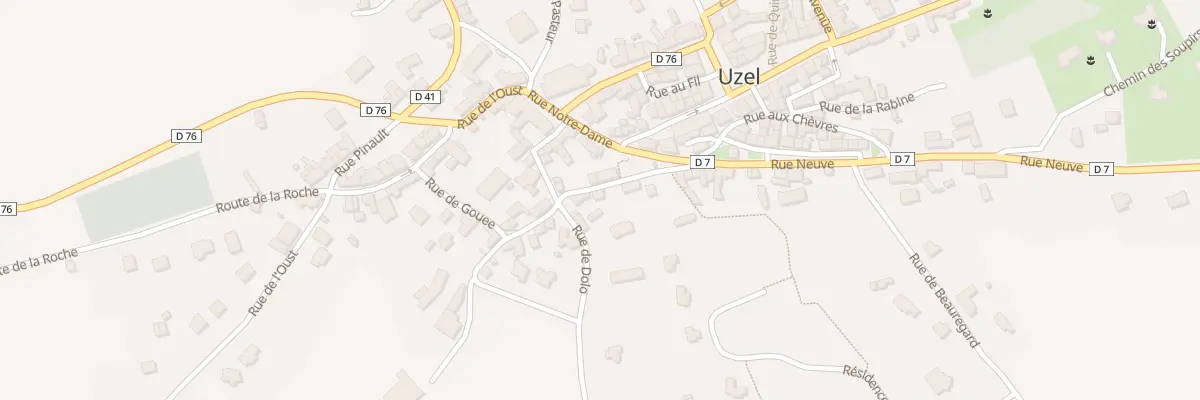 Plan du 5203 Rue de Gouee à Uzel