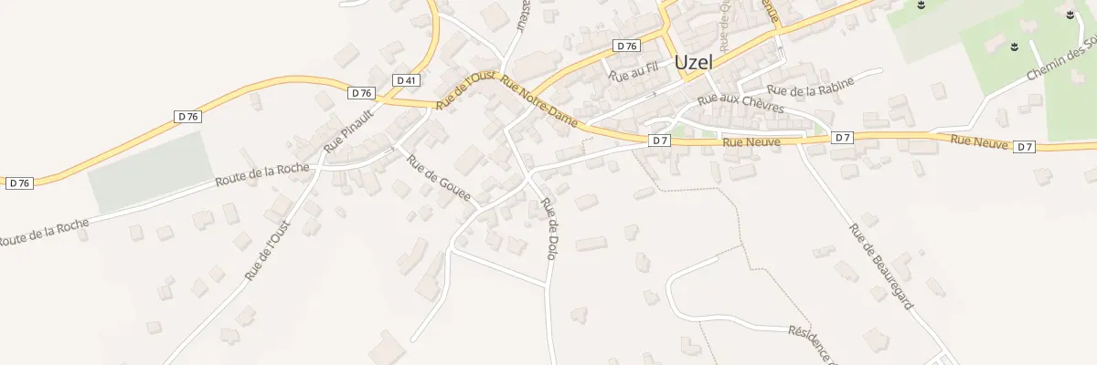Plan du 4 Rue de Gouee à Uzel