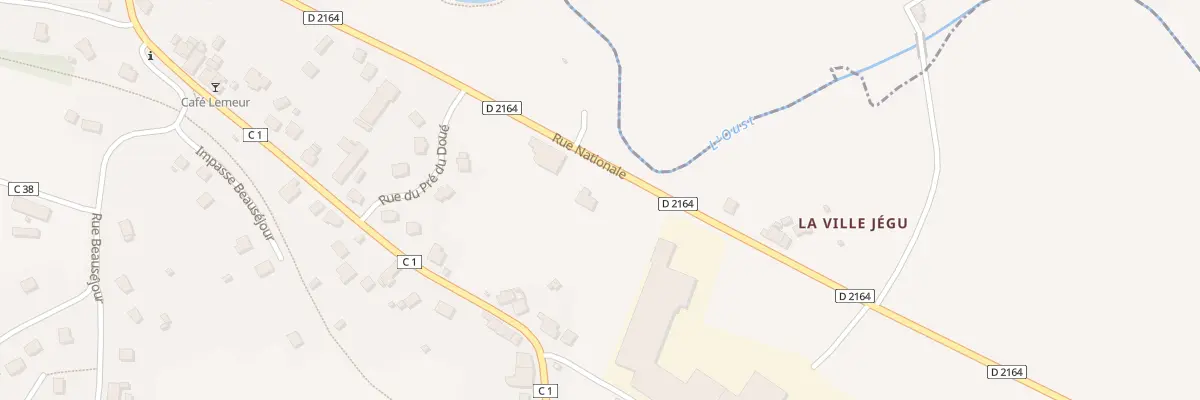 Plan du 2 La Ville Jegu à Saint-Caradec