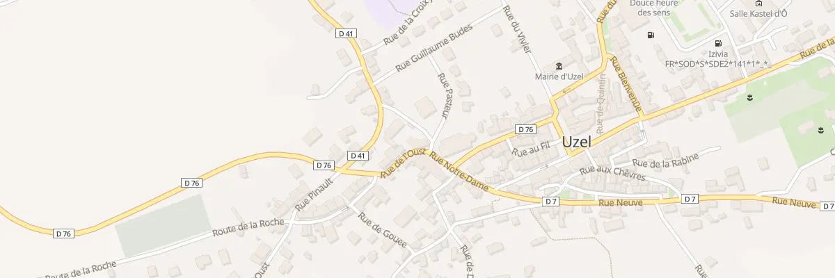 Plan du 3 Rue de l’Oust à Uzel