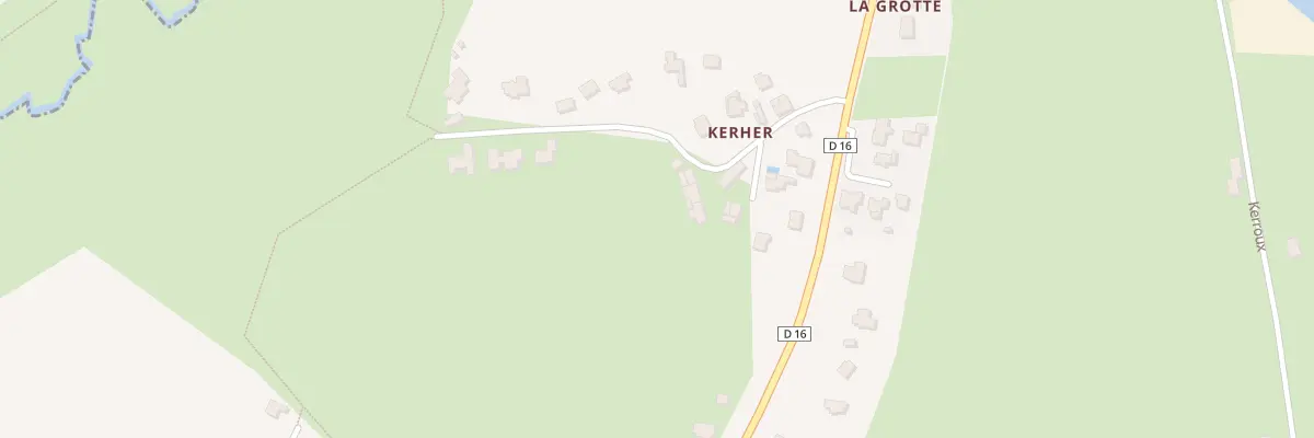 Plan du 13 Kerher à Locminé