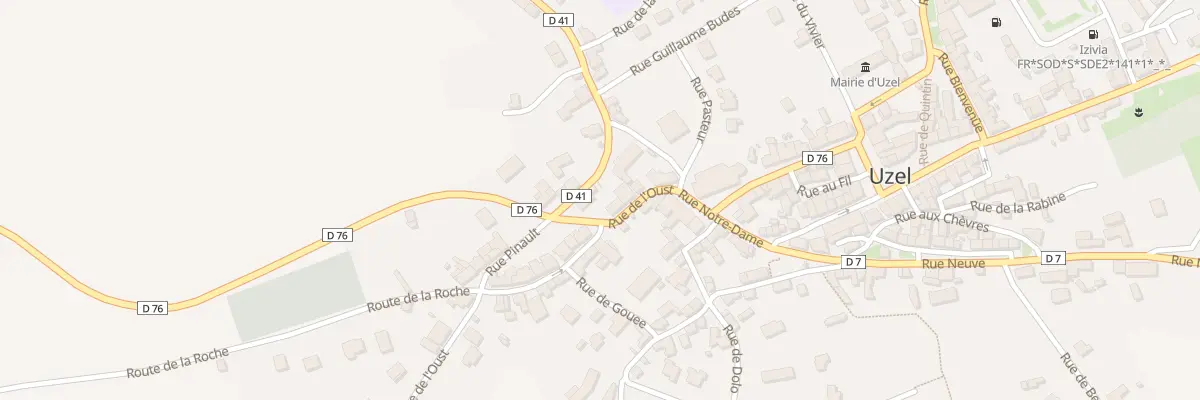 Plan du 9 Rue de l’Oust à Uzel