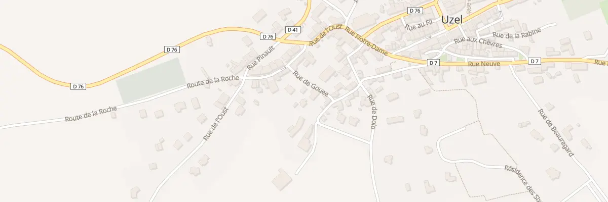 Plan du 14 Rue de Gouee à Uzel