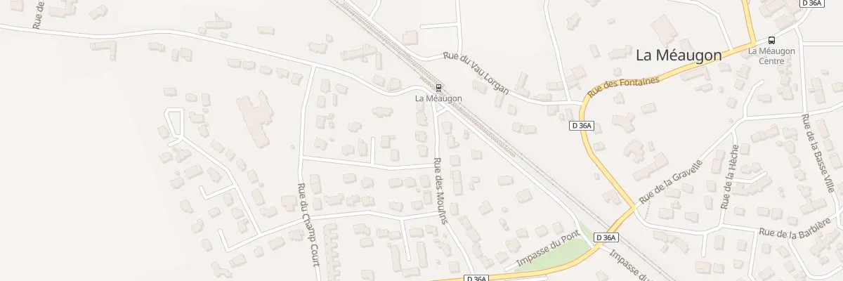 Plan du 11 Rue des Moulins à La Méaugon