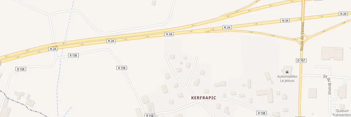 Plan du 5442 Kerfrapic à Moréac