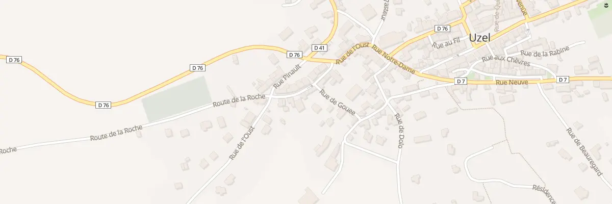 Plan du 12 Rue de l’Oust à Uzel