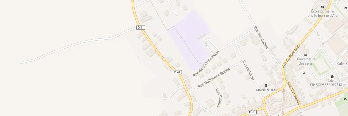 Plan du 13 Rue Bourienne à Uzel
